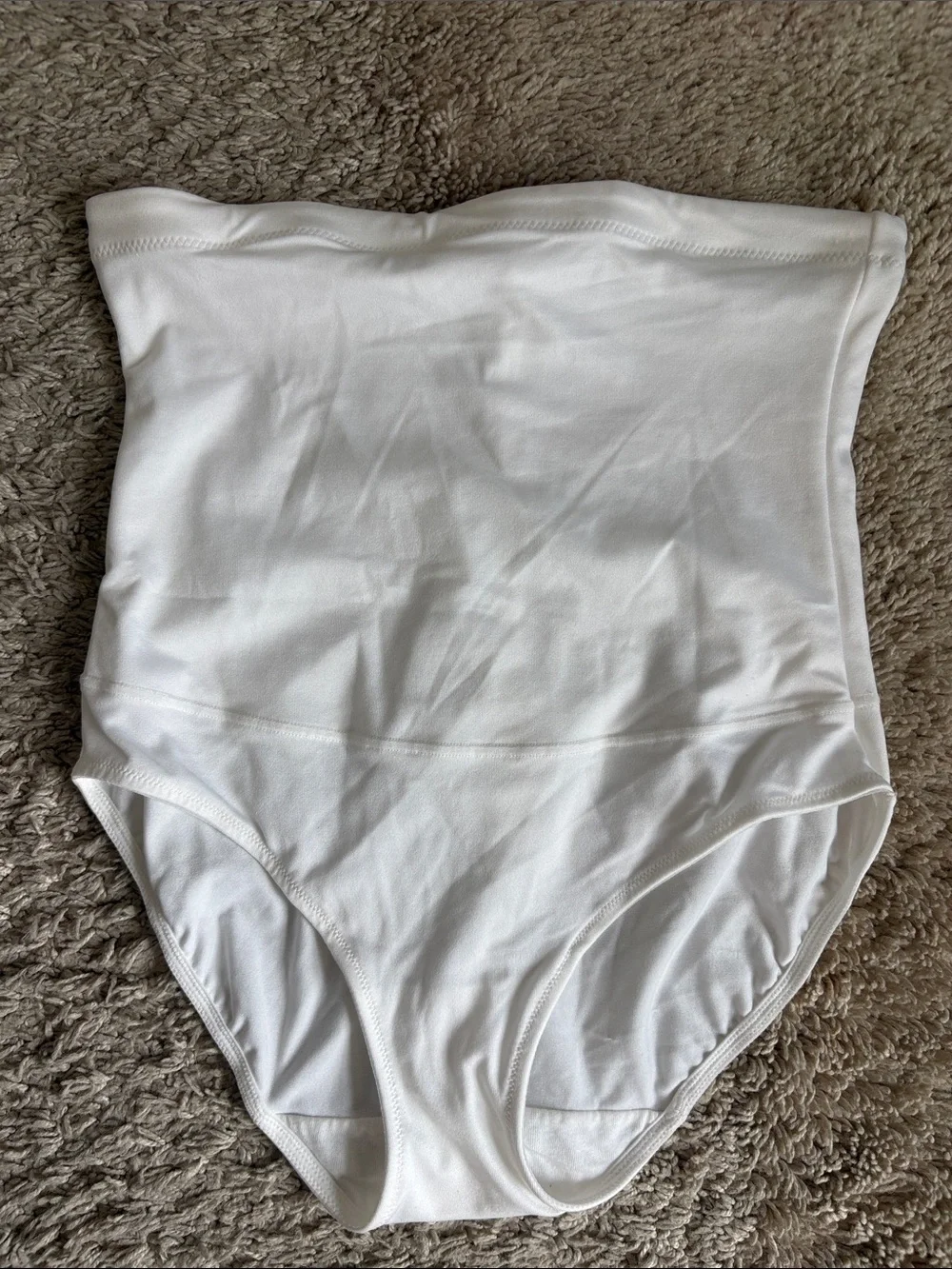 MAIDENFORM White High-Waist Shaping Brief